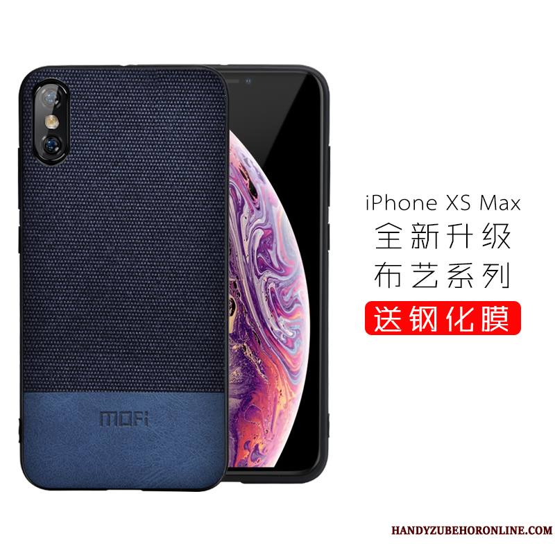 iPhone Xs Max Marque De Tendance Coque De Téléphone Très Mince Business Fluide Doux Nouveau Luxe