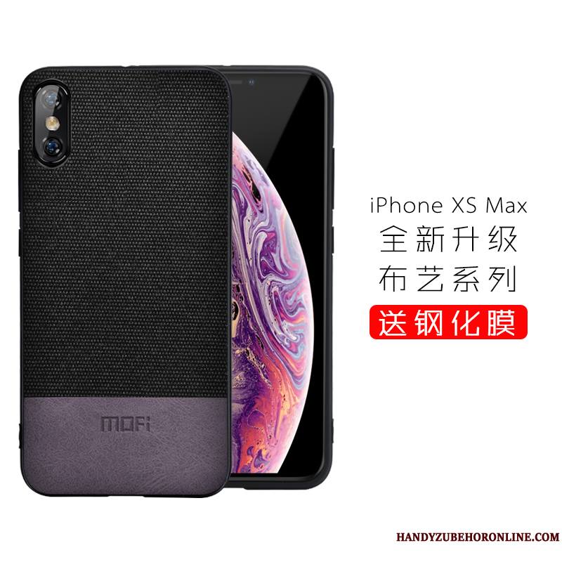 iPhone Xs Max Marque De Tendance Coque De Téléphone Très Mince Business Fluide Doux Nouveau Luxe