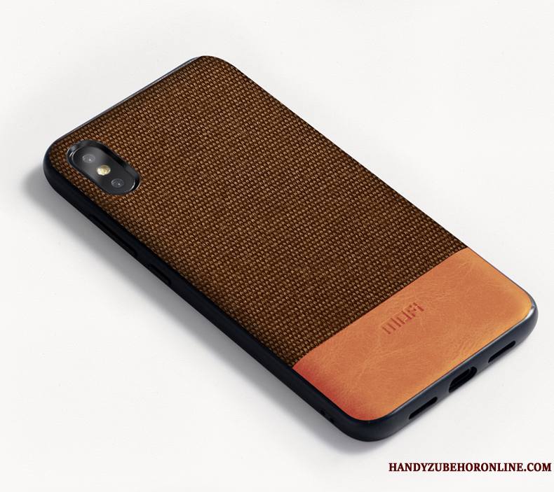 iPhone Xs Max Marque De Tendance Coque De Téléphone Très Mince Business Fluide Doux Nouveau Luxe