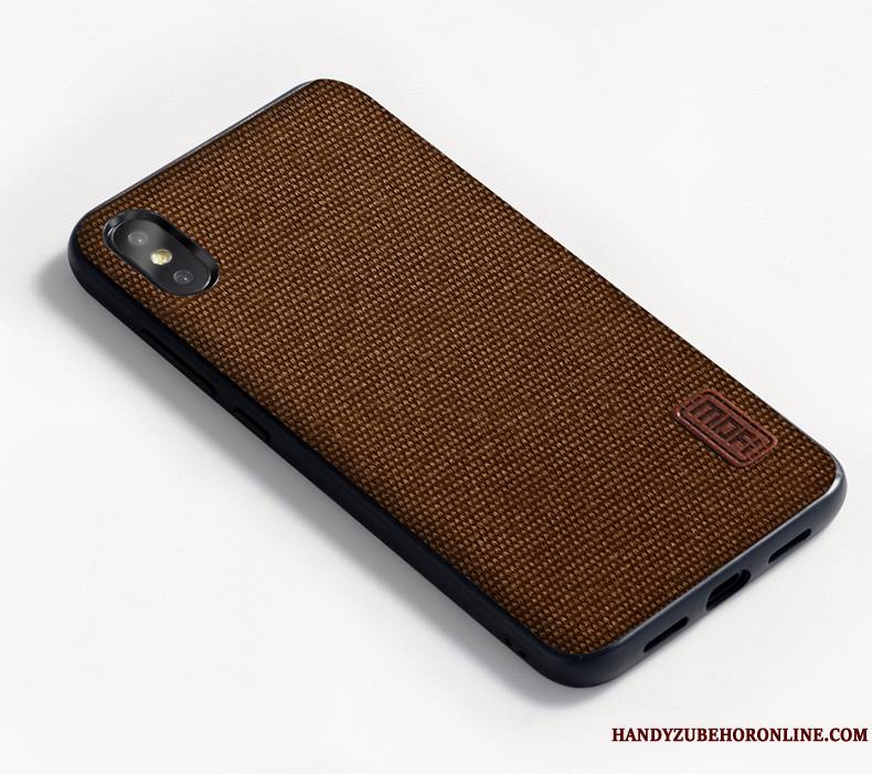 iPhone Xs Max Marque De Tendance Coque De Téléphone Très Mince Business Fluide Doux Nouveau Luxe