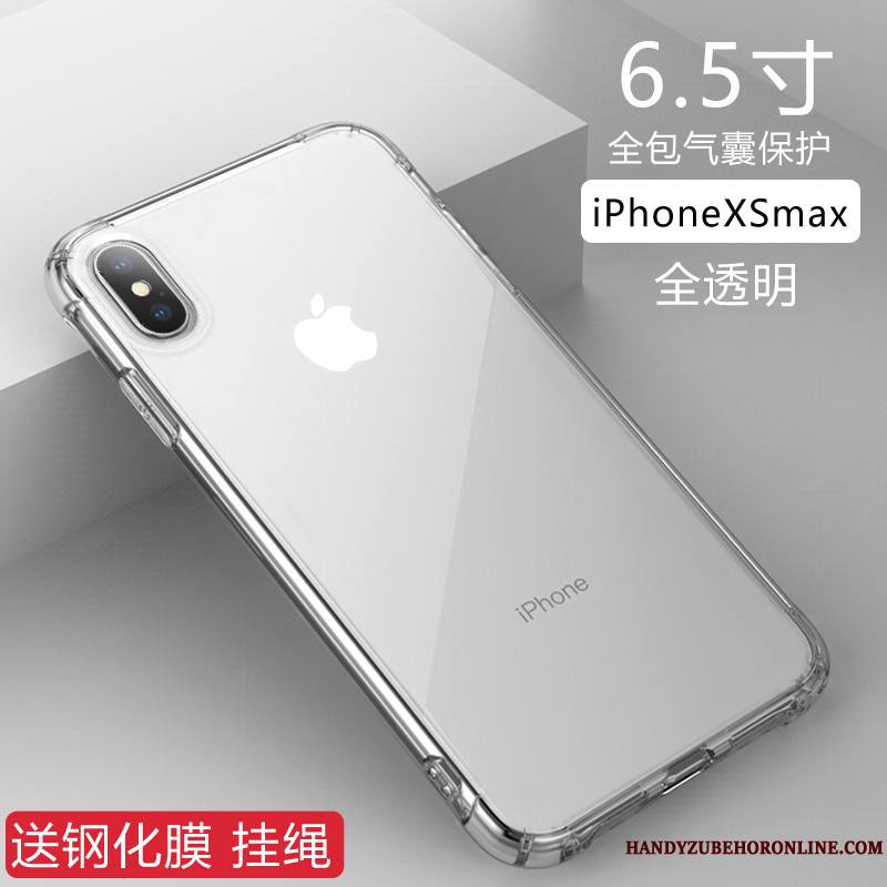 iPhone Xs Max Or Rose Incassable Protection Étui Transparent Tendance Coque De Téléphone