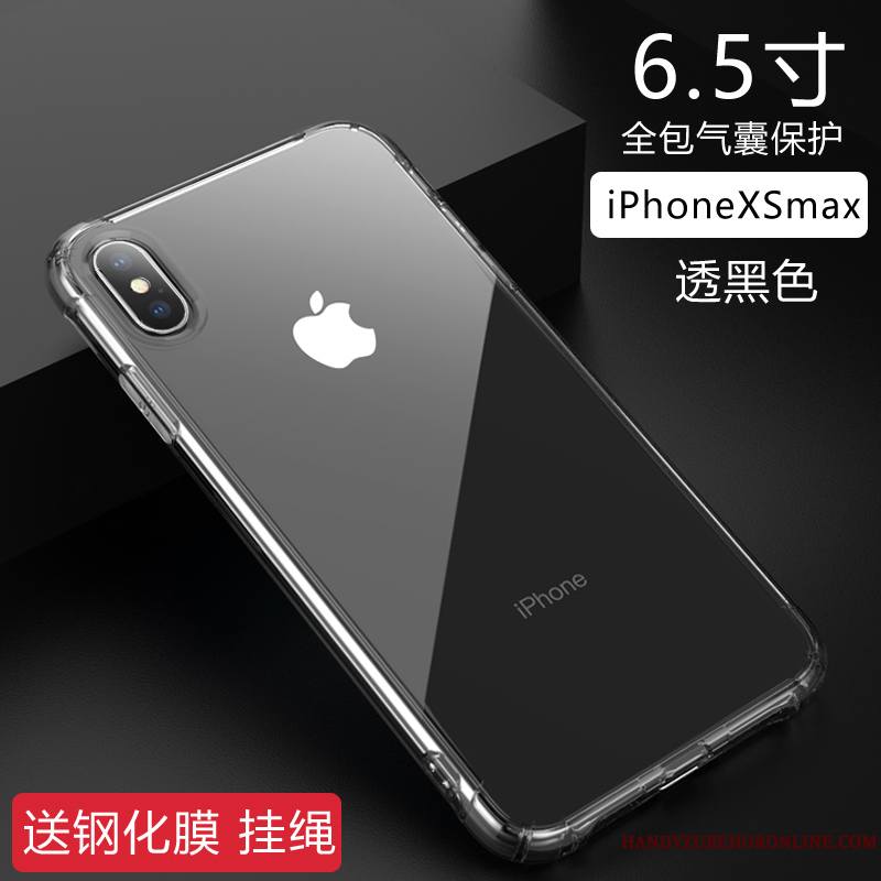 iPhone Xs Max Or Rose Incassable Protection Étui Transparent Tendance Coque De Téléphone