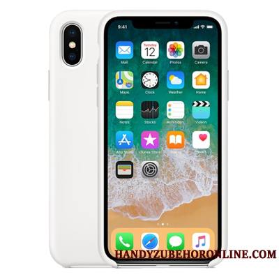 iPhone Xs Max Silicone Violet Étui Authentique Coque De Téléphone