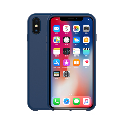 iPhone Xs Max Silicone Violet Étui Authentique Coque De Téléphone