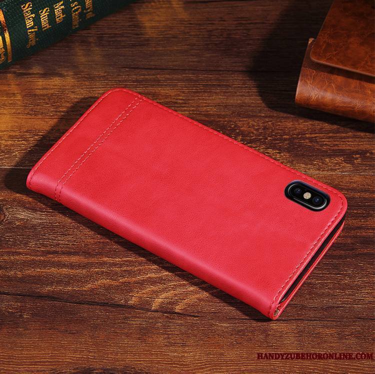 iPhone Xs Nouveau Cuir Véritable Étui Coque De Téléphone Protection Housse Fluide Doux