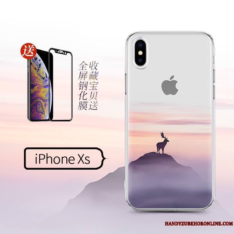 iPhone Xs Personnalité Créatif Noir Étui Nouveau Coque De Téléphone Ornements Suspendus