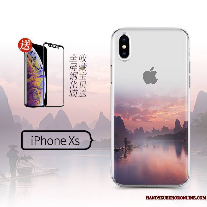 iPhone Xs Personnalité Créatif Noir Étui Nouveau Coque De Téléphone Ornements Suspendus