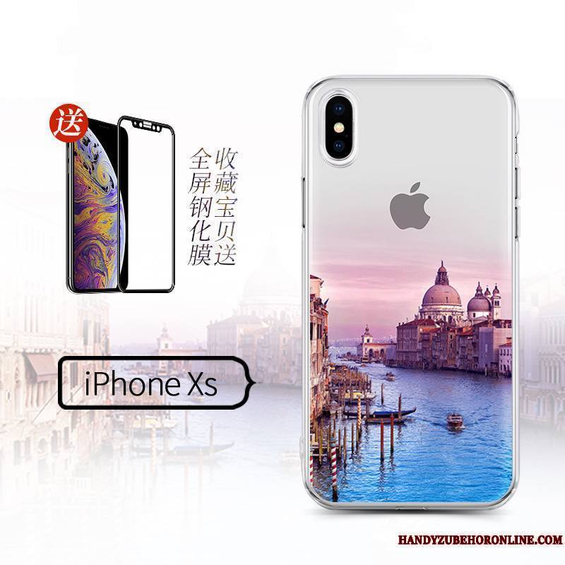 iPhone Xs Personnalité Créatif Noir Étui Nouveau Coque De Téléphone Ornements Suspendus