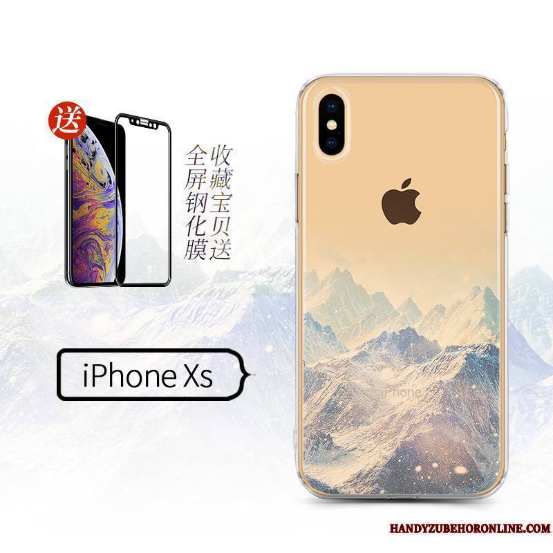 iPhone Xs Personnalité Créatif Noir Étui Nouveau Coque De Téléphone Ornements Suspendus