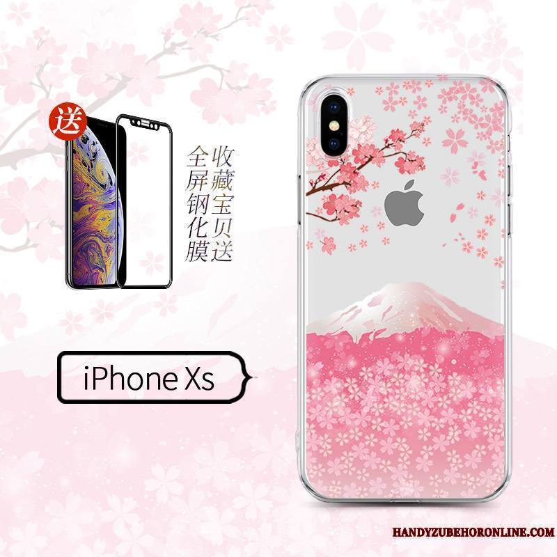 iPhone Xs Personnalité Créatif Noir Étui Nouveau Coque De Téléphone Ornements Suspendus