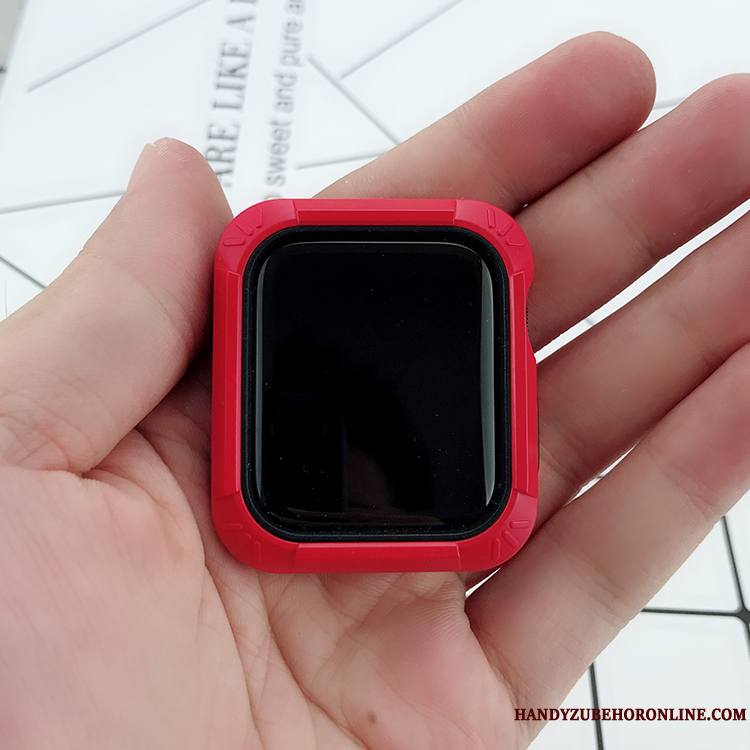 Apple Watch Series 2 Tout Compris Silicone Fluide Doux Coque Rouge Étui Incassable