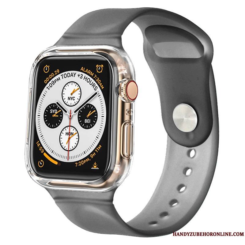 Apple Watch Series 3 Protection Coque Étui Noir Silicone Sport Bicolore