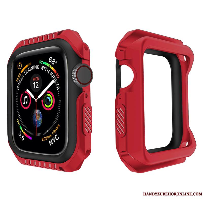Apple Watch Series 4 Sport Accessoires Protection Silicone Étui Bicolore Coque