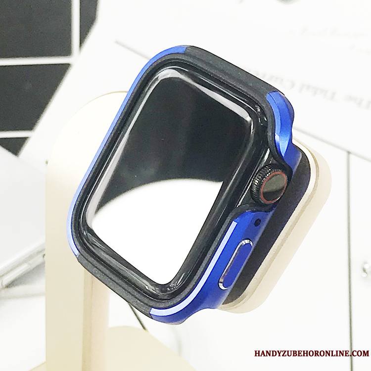 Apple Watch Series 5 Coque Difficile Bleu Protection Étui Fluide Doux Border