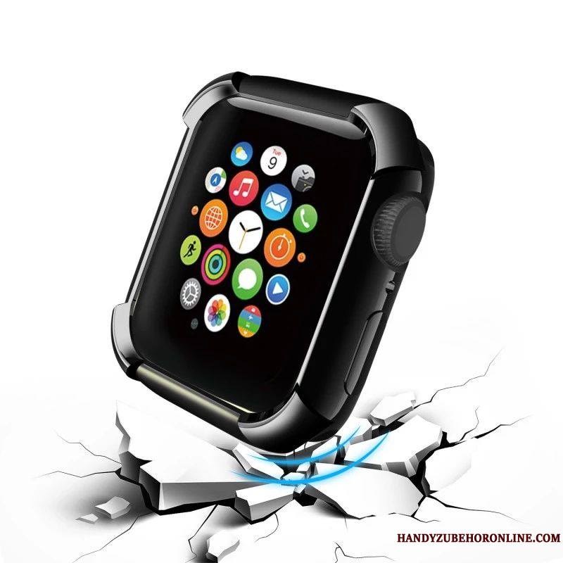 Apple Watch Series 5 Protection Incassable Tendance Tout Compris Bovins Coque Placage
