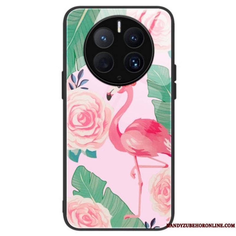 Coque Huawei Mate 50 Pro Verre Trempé Flamant Rose