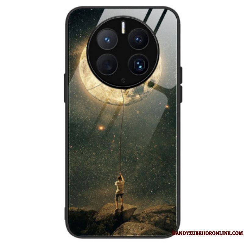 Coque Huawei Mate 50 Pro Verre Trempé l'Homme à la Lune