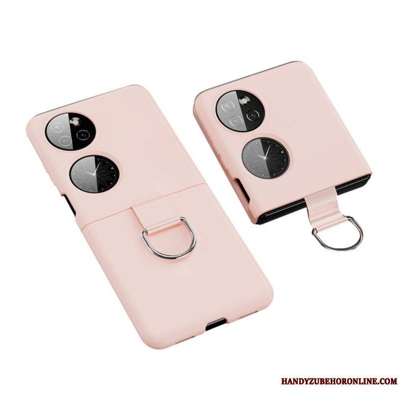 Coque Huawei P50 Pocket Anneau en Métal