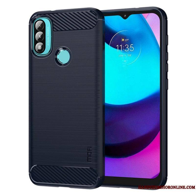 Coque Moto E40 / E30 / E20 Fibre Carbone Brossée MOFI