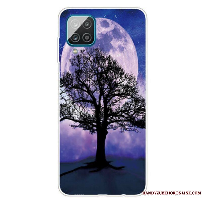 Coque Samsung Galaxy A12 / M12 Arbre et Lune