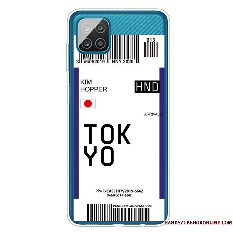 Coque Samsung Galaxy A12 / M12 Boarding Pass to Tokyo