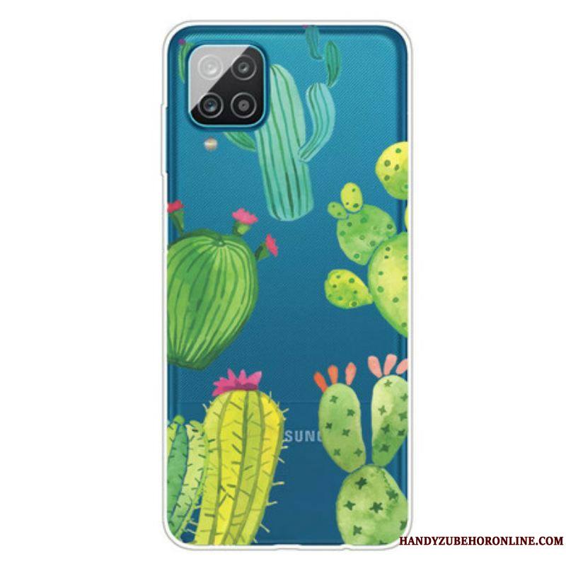 Coque Samsung Galaxy A12 / M12 Cactus Aquarelle