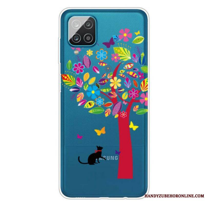 Coque Samsung Galaxy A12 / M12 Chat sous l'Arbre