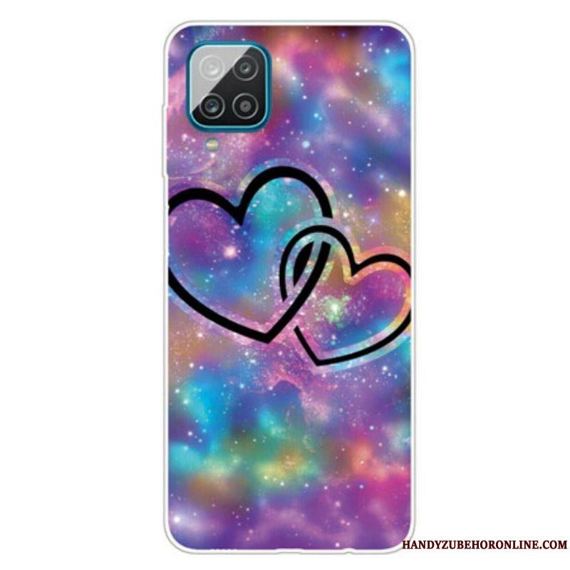 Coque Samsung Galaxy A12 / M12 Coeurs Enchaînés