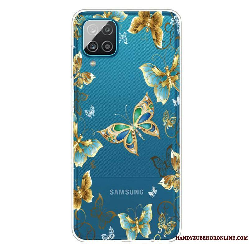 Coque Samsung Galaxy A12  / M12 Papillons Design