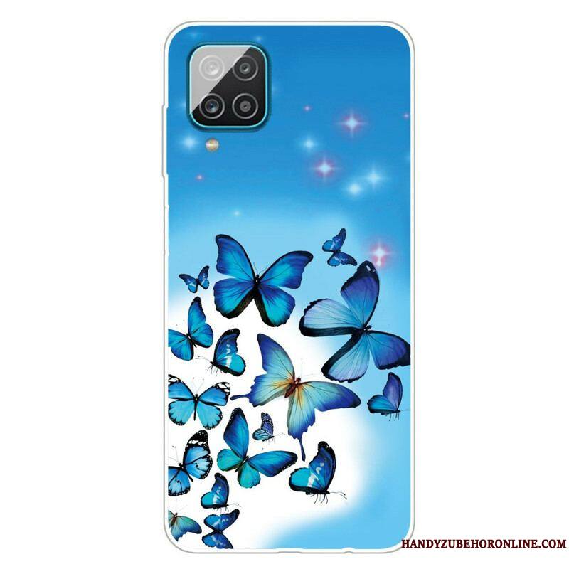 Coque Samsung Galaxy A12 / M12 Papillons Papillons