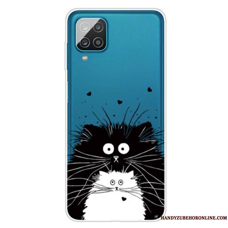 Coque Samsung Galaxy A12 / M12 Regarde les Chats