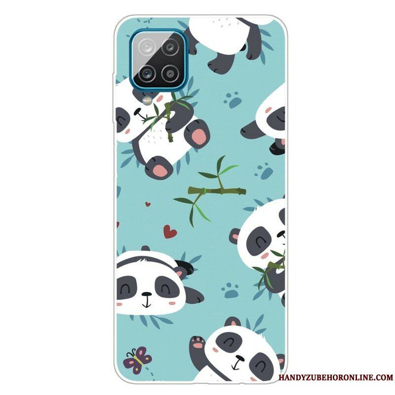 Coque Samsung Galaxy A12 / M12 Tas de Pandas