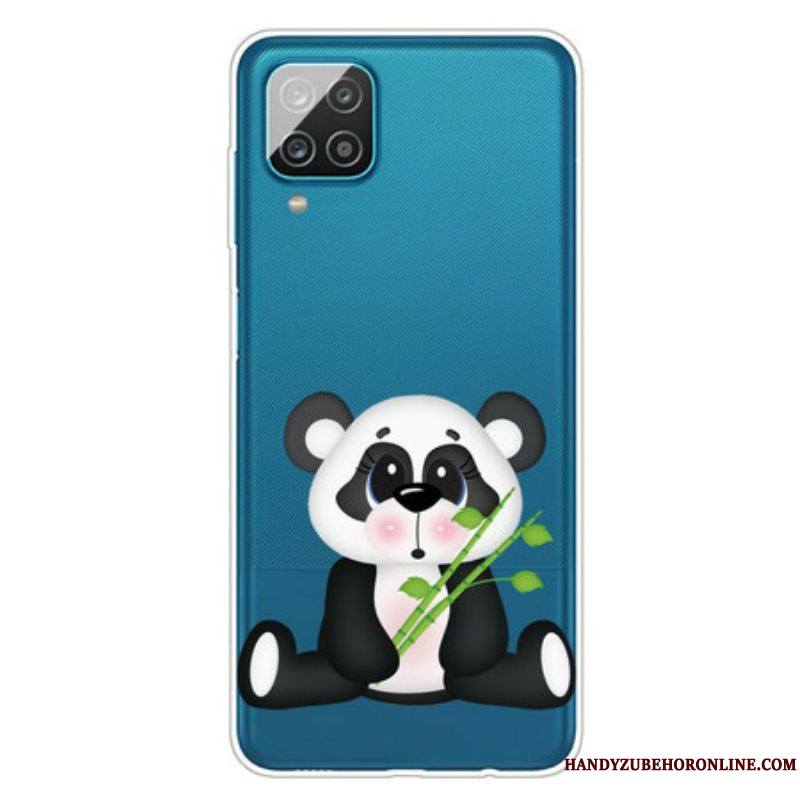 Coque Samsung Galaxy A12 / M12 Transparente Panda Triste