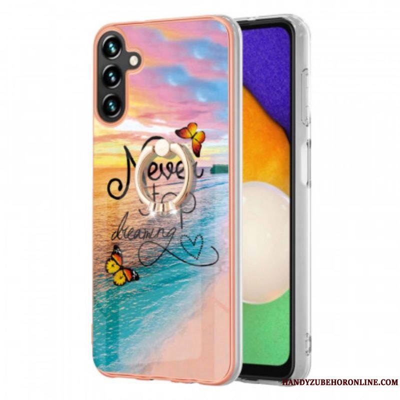 Coque Samsung Galaxy A13 5G / A04s Anneau-Support Never Stop Dreaming
