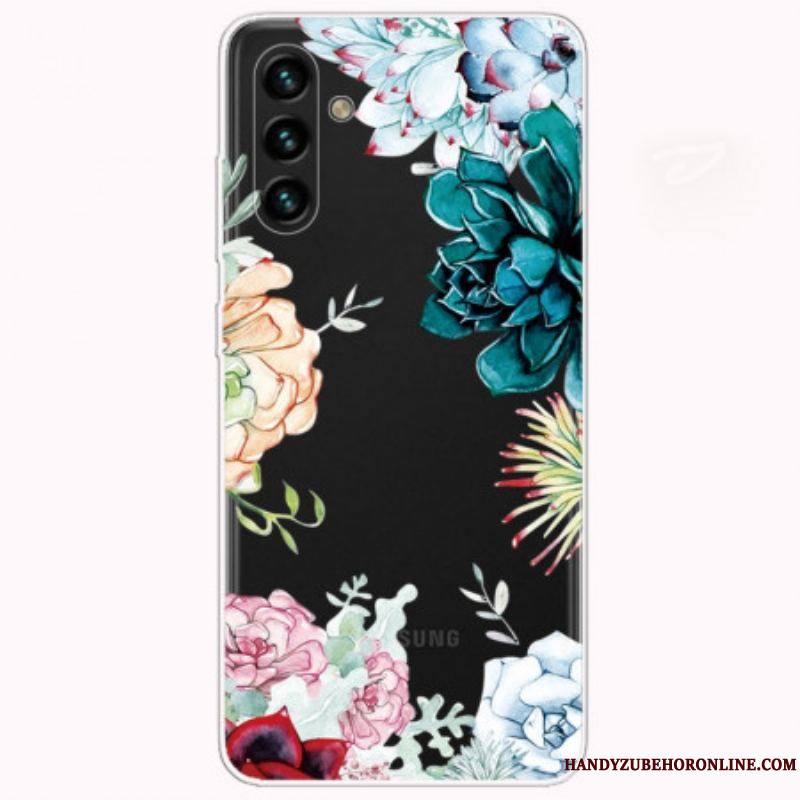 Coque Samsung Galaxy A13 5G / A04s Fleurs Aquarelle