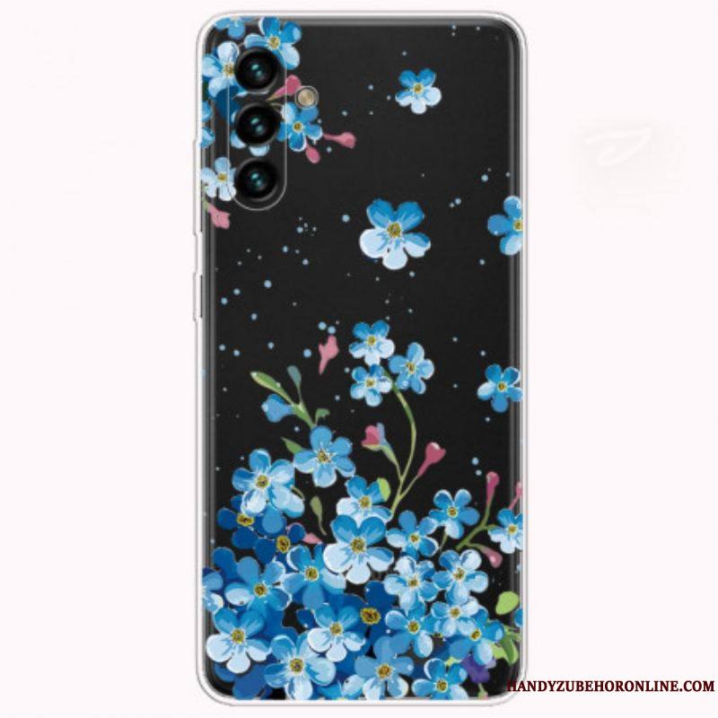 Coque Samsung Galaxy A13 5G / A04s Fleurs Bleues