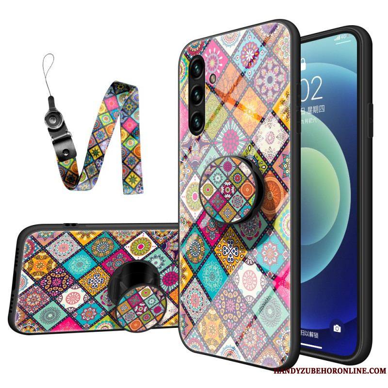 Coque Samsung Galaxy A13 5G / A04s Support Magnétique Patchwork