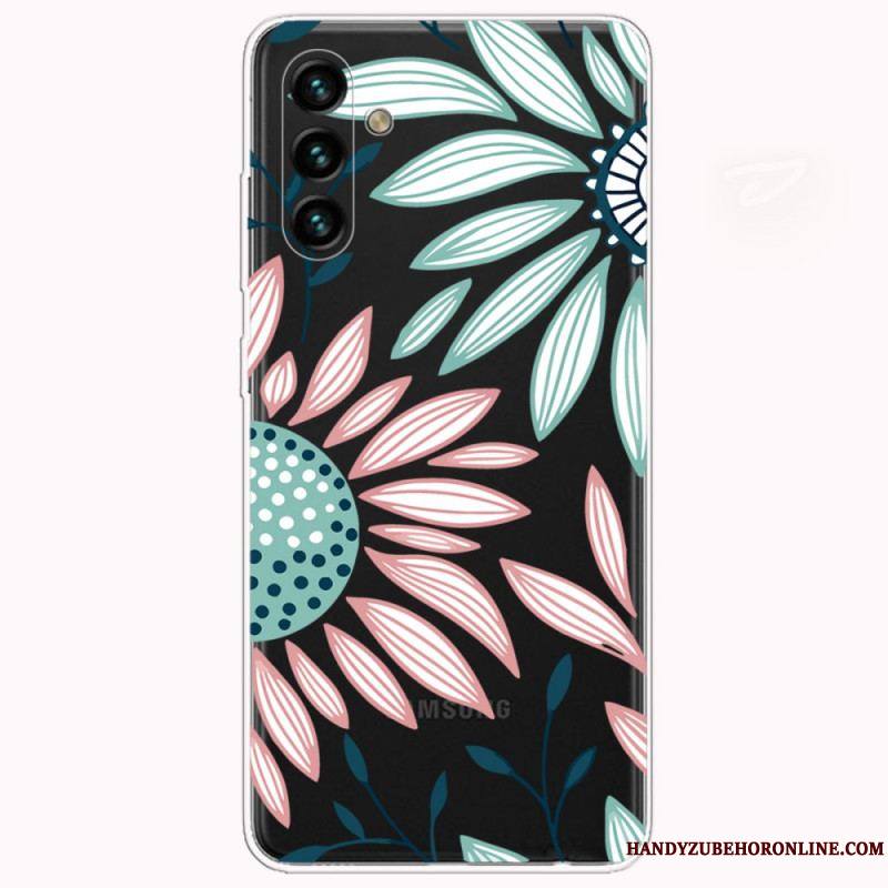 Coque Samsung Galaxy A13 5G / A04s Transparente Une Fleur