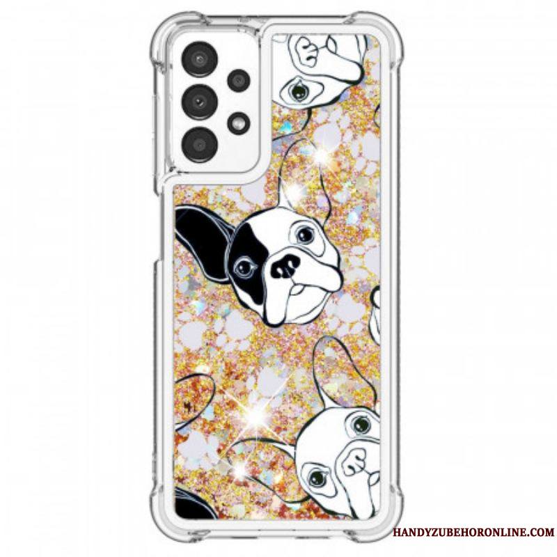 Coque Samsung Galaxy A13 Mr Chien Paillettes