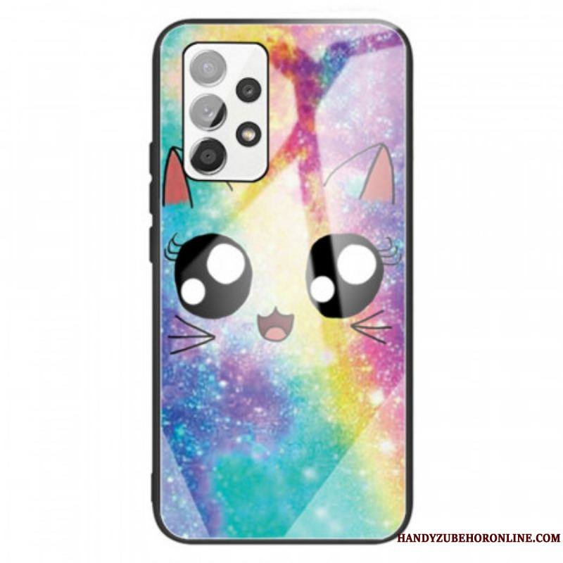 Coque Samsung Galaxy A13 Verre Trempé Chat