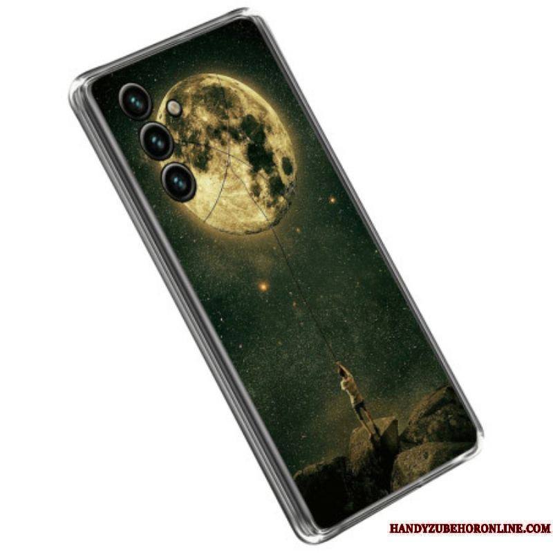 Coque Samsung Galaxy A14 5G / A14 Flexible Homme à la lune