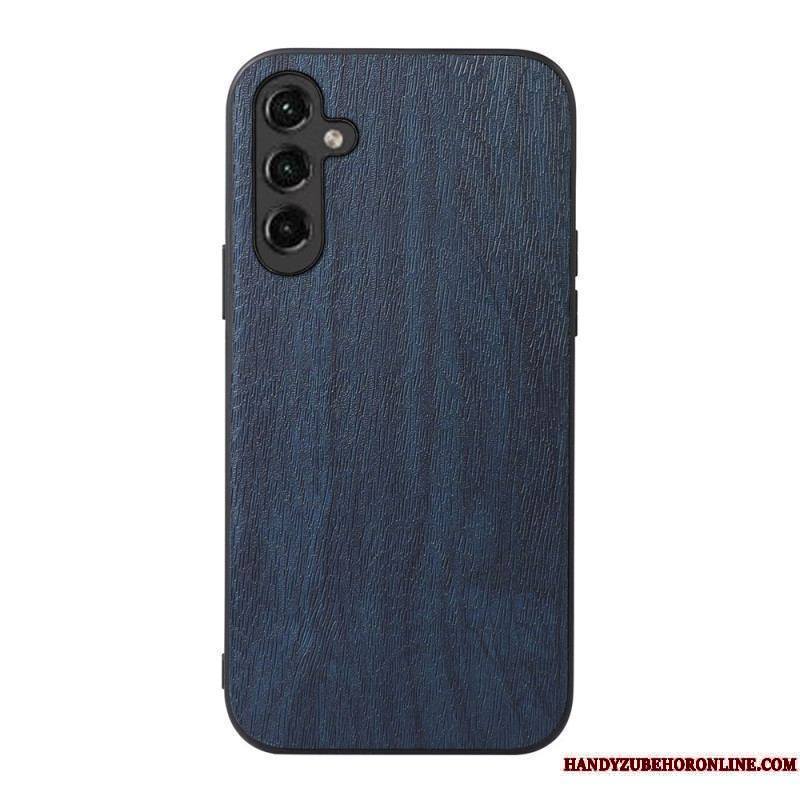 Coque Samsung Galaxy A14 5G / A14 Simili Cuir Effet Bois