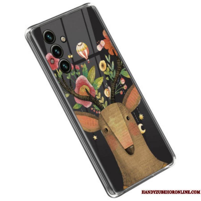 Coque Samsung Galaxy A14 5G / A14 Transparente Cerf Tribal