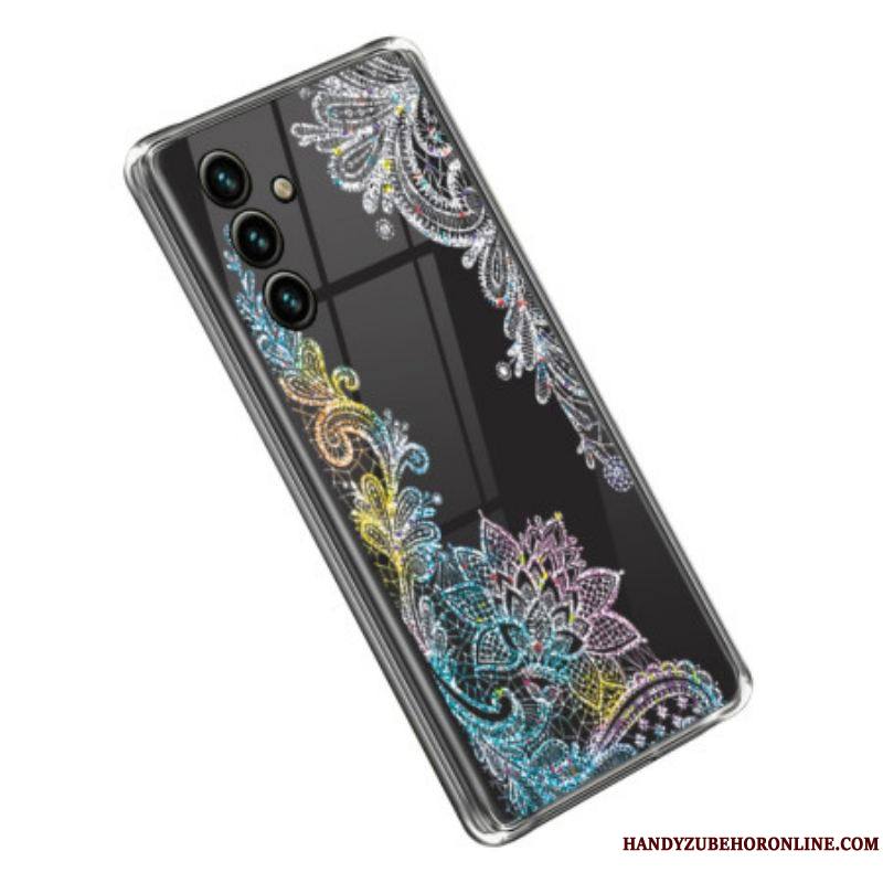 Coque Samsung Galaxy A14 5G / A14 Transparente Dentelle Mandala