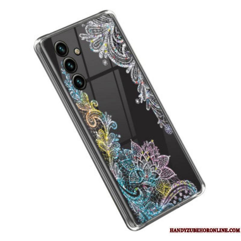 Coque Samsung Galaxy A14 5G / A14 Transparente Dentelle Mandala