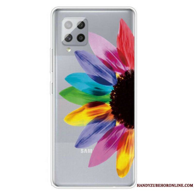 Coque Samsung Galaxy A42 5G Fleur Colorée