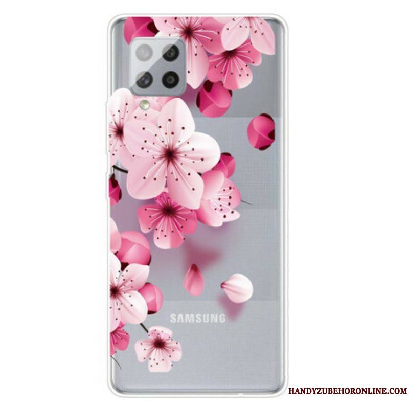 Coque Samsung Galaxy A42 5G Petites Fleurs Roses