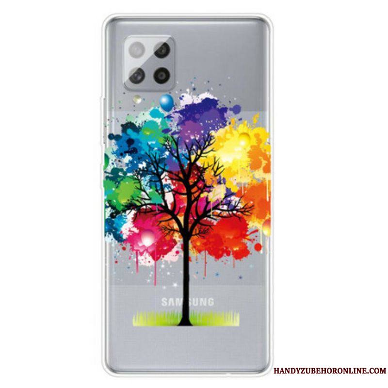 Coque Samsung Galaxy A42 5G Transparente Arbre Aquarelle