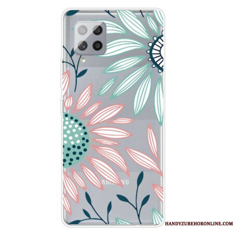 Coque Samsung Galaxy A42 5G Transparente Une Fleur