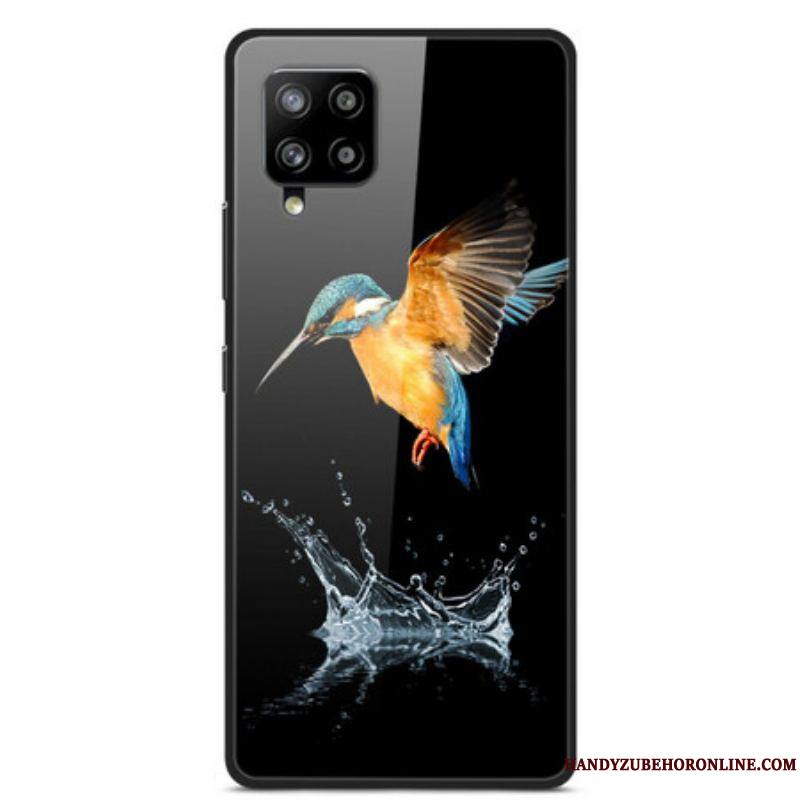 Coque Samsung Galaxy A42 5G Verre Trempé Oiseau Couronne